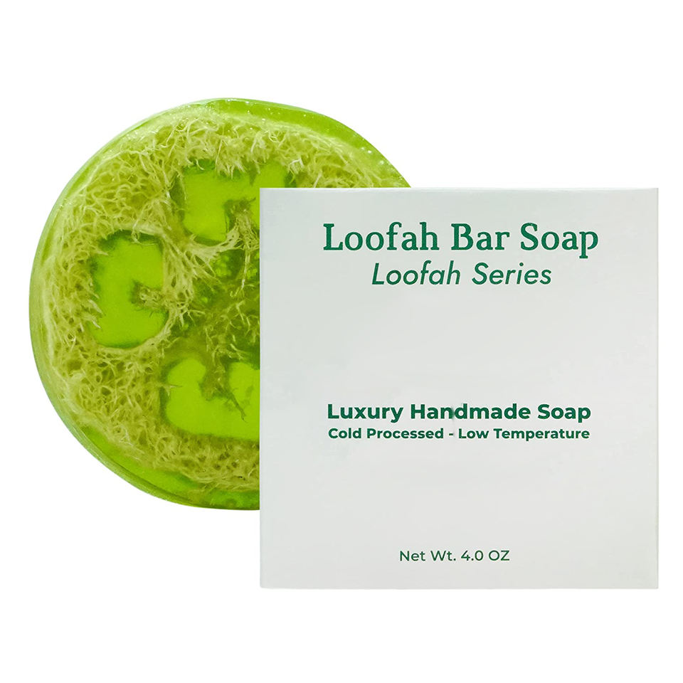 Barre de savon exfoliante de marque privée personnalisée