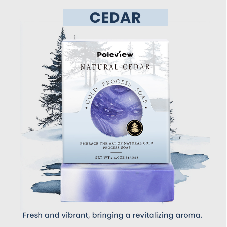 Poleview bonne qualité 100% végétalien bio beurre de karité savon naturel fait à la main à partir de processus à froid barre de savon hydratante