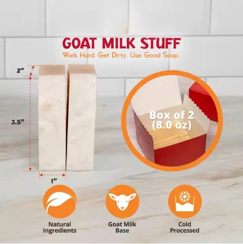 Savon au lait de chèvre personnalisé à froid