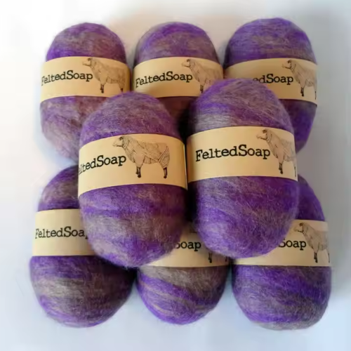 Savon en laine feutrée personnalisé