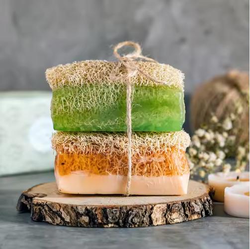 Barre de savon Loofah de marque privée