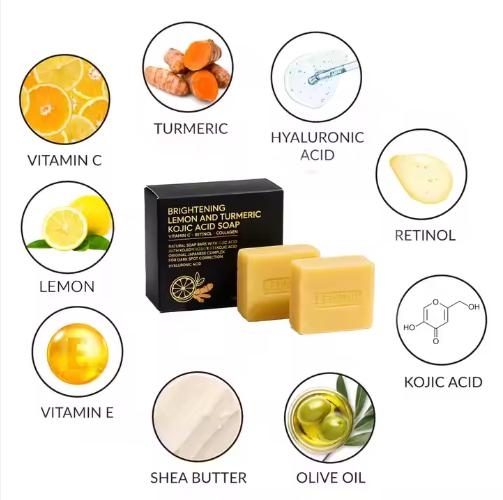 Savon OEM au citron, curcuma et acide kojique