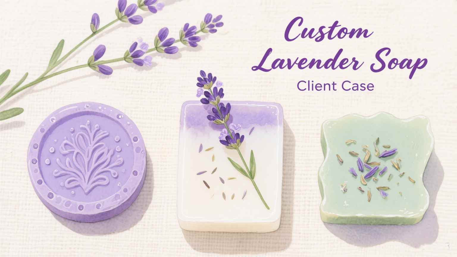 Case OEM de savon de lavande personnalisé |  Fournisseur de marque privée en Chine